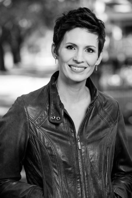 She is posing for a photo